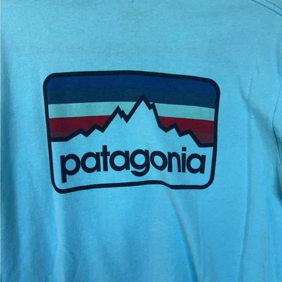 Patagonia Men's Light Blue Mountain Tee Medium - Picture 5 of 5